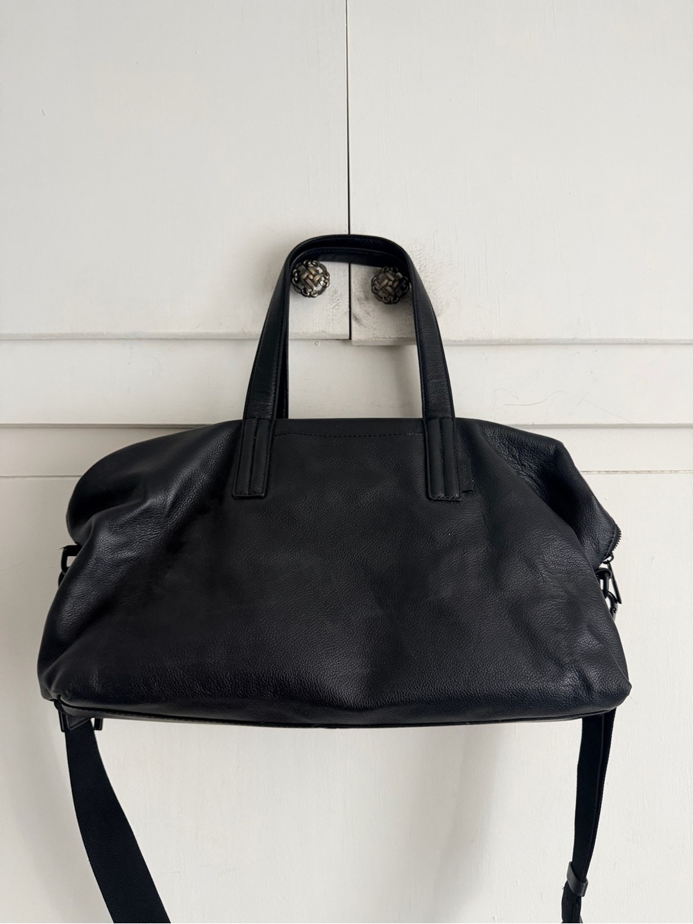 AWAY The Everywhere Travel Weekender Bag - Black Leather